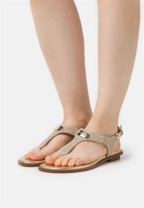 michael michael kors plate thong zehentrenner|michael michael kors mk plate thong sandals.